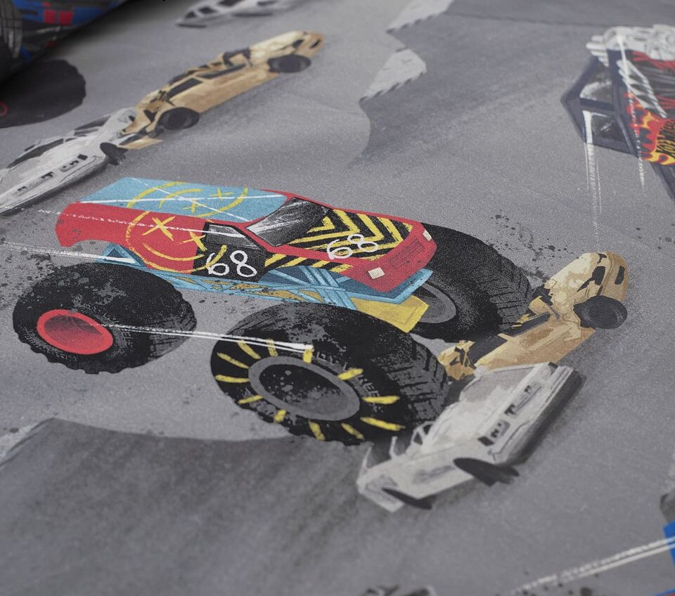 Hot Wheels® Monster Trucks™ Organic Quilt Cover & Pillowcases Pottery